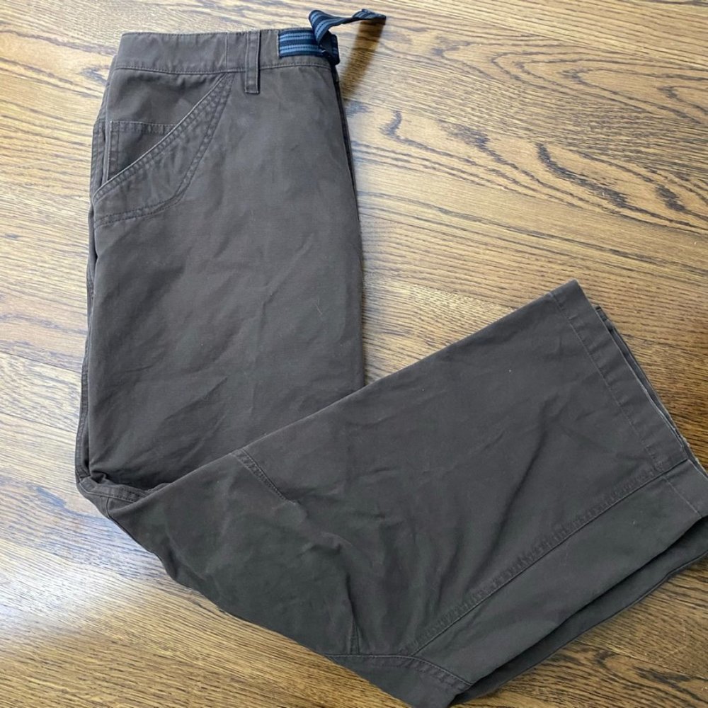 Mountain Hardwear Cadoba brown heavy cotton pants mens size 38X30 - Picture 2 of 7